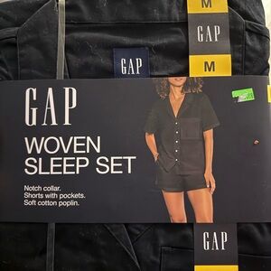 GAP Black Woven Sleep Set